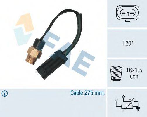 Датчик, температура охлаждающей жидкости FAE 34380