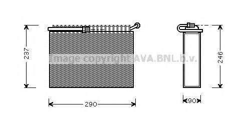 Испаритель, кондиционер AVA QUALITY COOLING ALV022