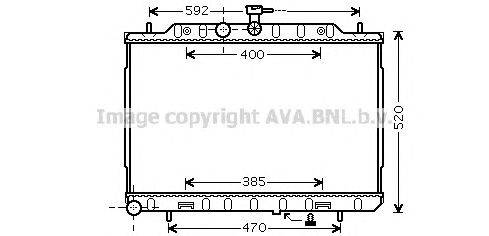 Радиатор, охлаждение двигателя AVA QUALITY COOLING DN2294