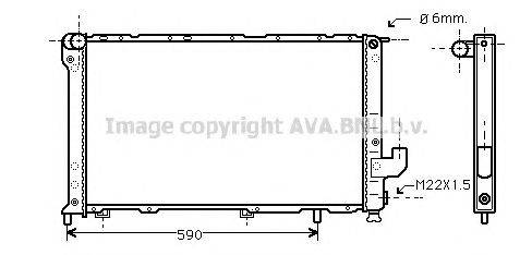 Радиатор, охлаждение двигателя AVA QUALITY COOLING FT2098