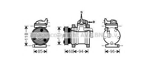 Компрессор, кондиционер AVA QUALITY COOLING HYK217