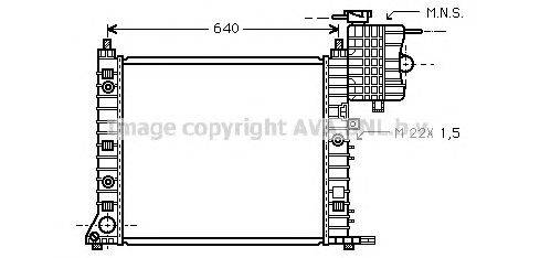 Радиатор, охлаждение двигателя AVA QUALITY COOLING MS2216