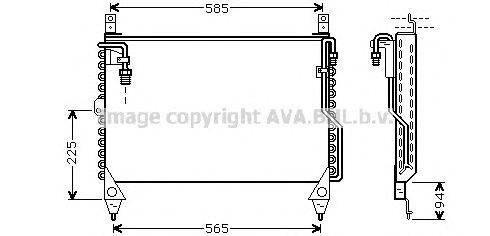 Конденсатор, кондиционер AVA QUALITY COOLING MS5242