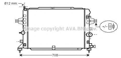 Радиатор, охлаждение двигателя AVA QUALITY COOLING OL2490