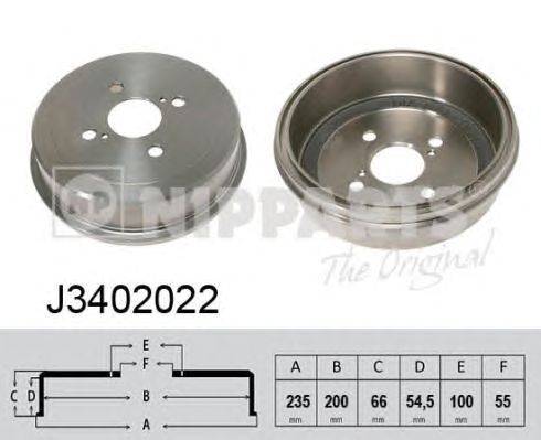 Тормозной барабан NIPPARTS J3402022