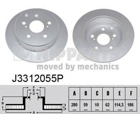 Тормозной диск NIPPARTS J3312055P