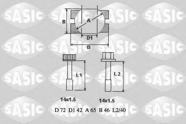 ремонтный комплект, рычаг подвески SASIC T772004