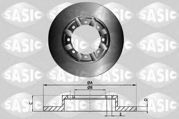 Тормозной диск SASIC T611001