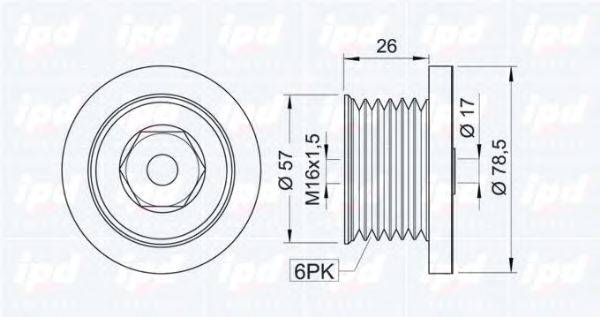 Механизм свободного хода генератора IPD 153313