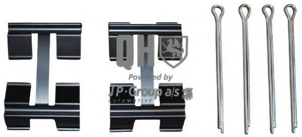 Комплектующие, колодки дискового тормоза JP GROUP BFK760