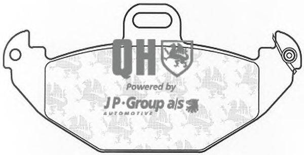 Комплект тормозных колодок, дисковый тормоз JP GROUP BP1088