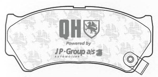 Комплект тормозных колодок, дисковый тормоз JP GROUP BP1226
