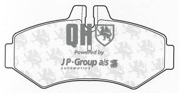 Комплект тормозных колодок, дисковый тормоз JP GROUP BP1246