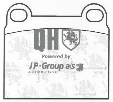 Комплект тормозных колодок, дисковый тормоз JP GROUP BP126