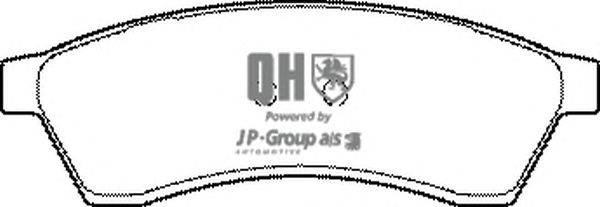 Комплект тормозных колодок, дисковый тормоз JP GROUP BP1442