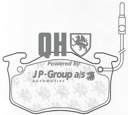 Комплект тормозных колодок, дисковый тормоз JP GROUP BP379