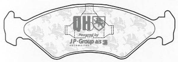 Комплект тормозных колодок, дисковый тормоз JP GROUP BP445