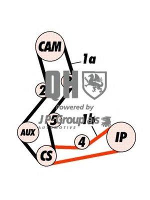 Комплект ремня ГРМ JP GROUP QBK157