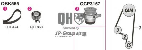 Водяной насос + комплект зубчатого ремня JP GROUP QBPK5650