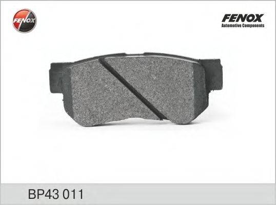 Комплект тормозных колодок, дисковый тормоз FENOX 23545