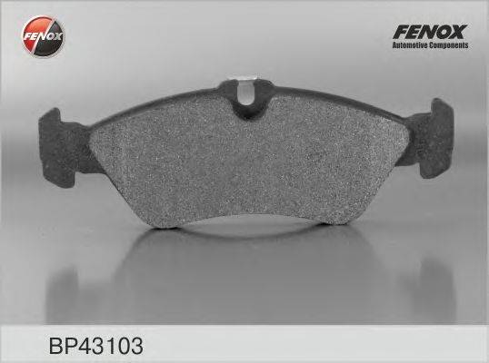 Комплект тормозных колодок, дисковый тормоз FENOX 21592