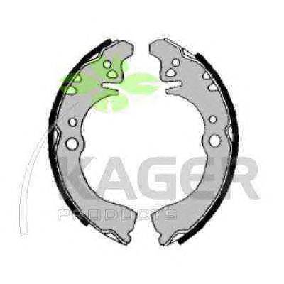 Комплект тормозных колодок KAGER 340356