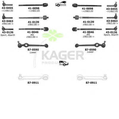 Подвеска колеса KAGER 800029