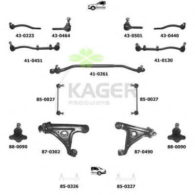 Подвеска колеса KAGER 800635