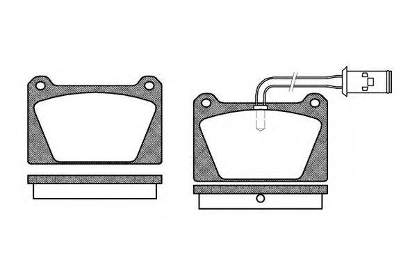 Комплект тормозных колодок, дисковый тормоз KAWE 012202