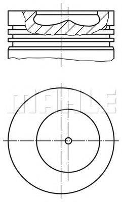 Поршень MAHLE ORIGINAL 1018701