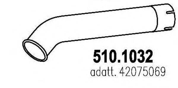 Труба выхлопного газа ASSO 510.1032