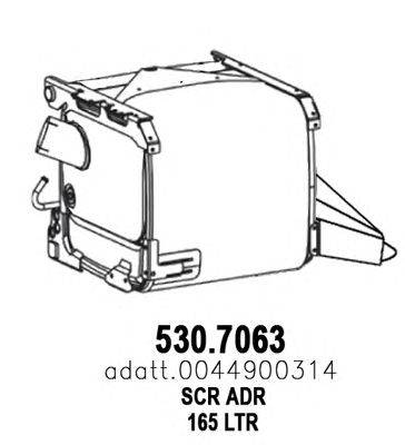 Сажевый / частичный фильтр, система выхлопа ОГ ASSO 530.7063