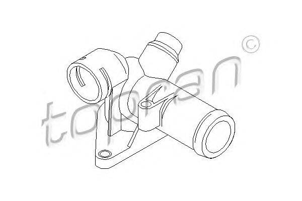 Фланец охлаждающей жидкости TOPRAN 110365