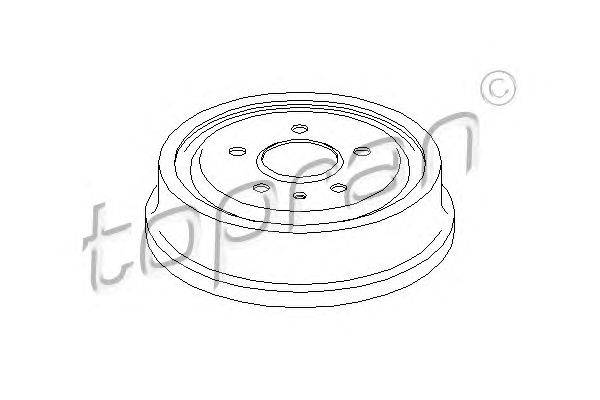 Тормозной барабан TOPRAN 206050