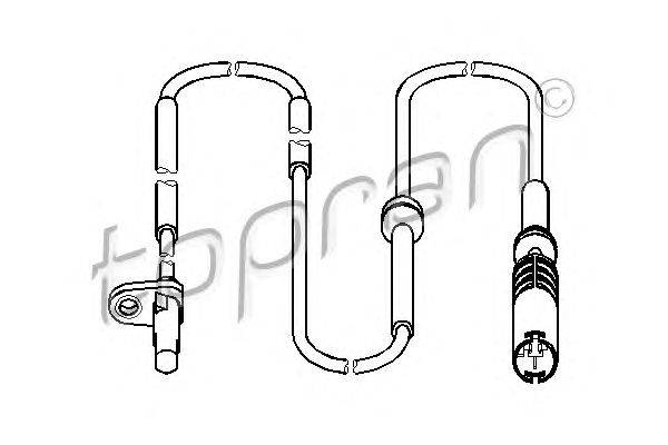 Датчик, частота вращения колеса TOPRAN 501 460