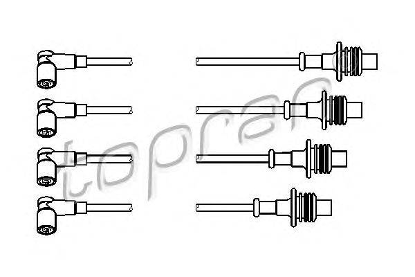 Комплект проводов зажигания TOPRAN 721503