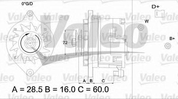 Генератор VALEO 510469