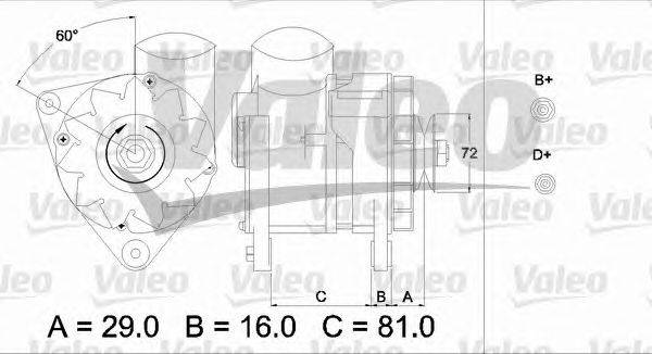 Генератор VALEO 436622