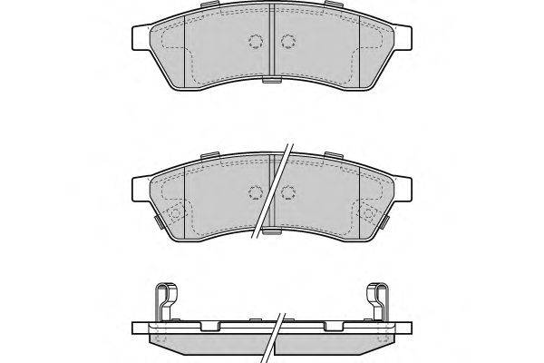 Комплект тормозных колодок, дисковый тормоз E.T.F. 121400