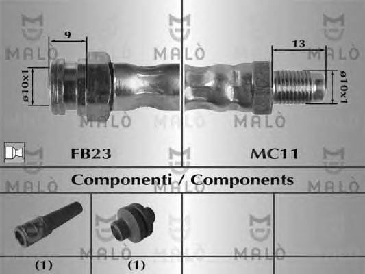 Тормозной шланг MALÒ 80745