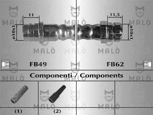 Тормозной шланг MALÒ 81012