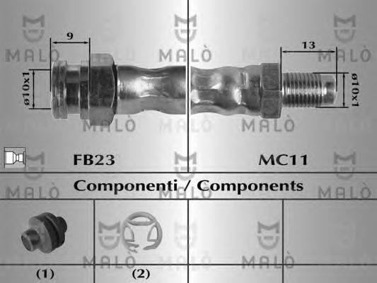 Тормозной шланг MALÒ 8567