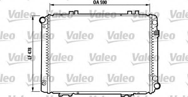 Радиатор, охлаждение двигателя VALEO 732090