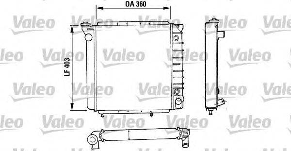 Радиатор, охлаждение двигателя VALEO 810934