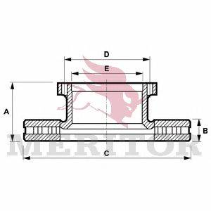 Тормозной диск MERITOR MBR5014