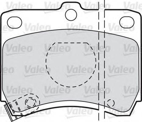 Комплект тормозных колодок, дисковый тормоз VALEO 21355