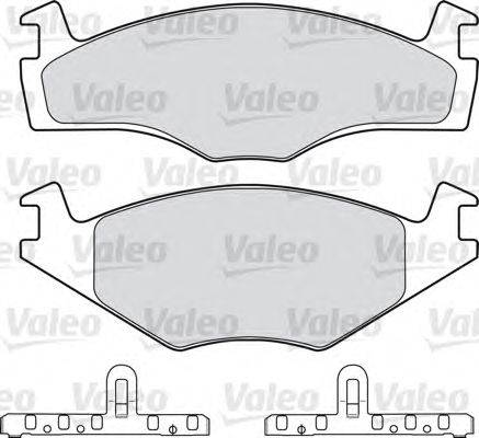 Комплект тормозных колодок, дисковый тормоз VALEO 551025