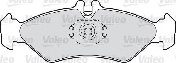 Комплект тормозных колодок, дисковый тормоз VALEO 540793