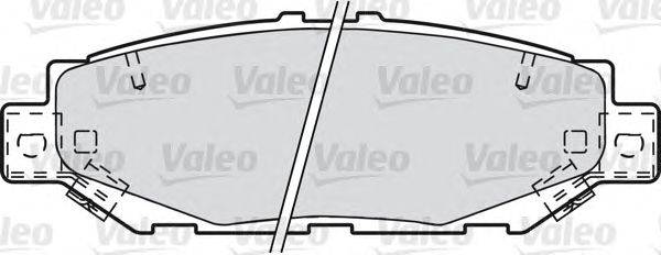 Комплект тормозных колодок, дисковый тормоз VALEO 601022