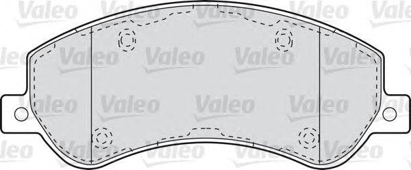 Комплект тормозных колодок, дисковый тормоз VALEO 29816